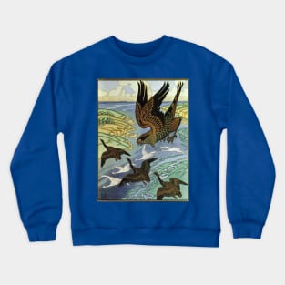 Falcon for the Epic Volga - Ivan Bilibin Crewneck Sweatshirt